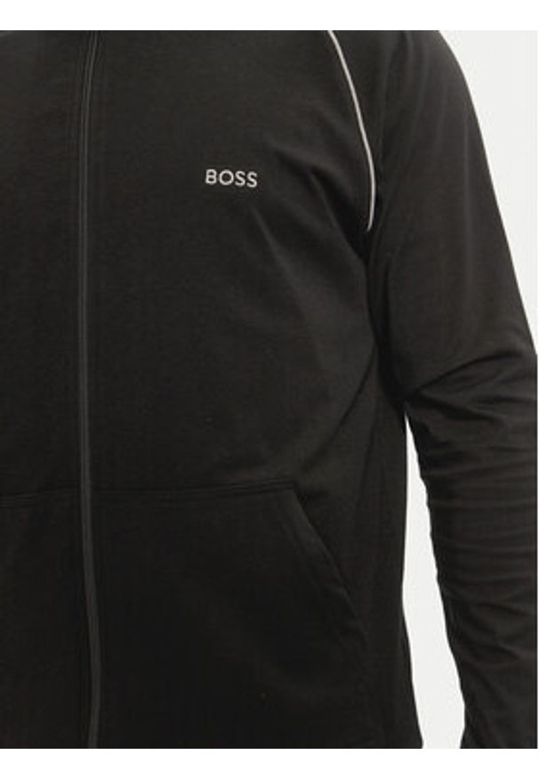 BOSS - Boss Bluza Mix&Match 50515366 Czarny Regular Fit. Kolor: czarny. Materiał: bawełna