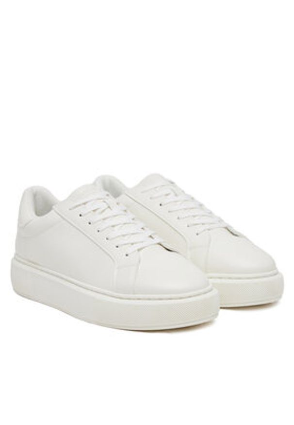 Jack & Jones - Jack&Jones Sneakersy 12275135 Biały. Kolor: biały. Materiał: skóra