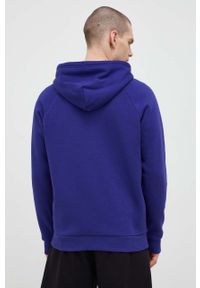 Under Armour bluza męska kolor niebieski z kapturem gładka 1357111-424. Okazja: na co dzień. Typ kołnierza: kaptur. Kolor: niebieski. Materiał: dzianina. Wzór: gładki. Styl: casual #2