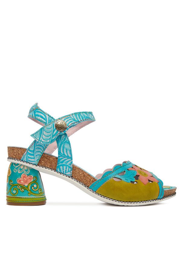 Sandały Laura Vita. Kolor: turkusowy