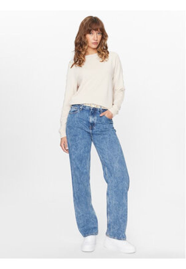 TOMMY HILFIGER - Tommy Hilfiger Bluza UW0UW04872 Beżowy Regular Fit. Kolor: beżowy