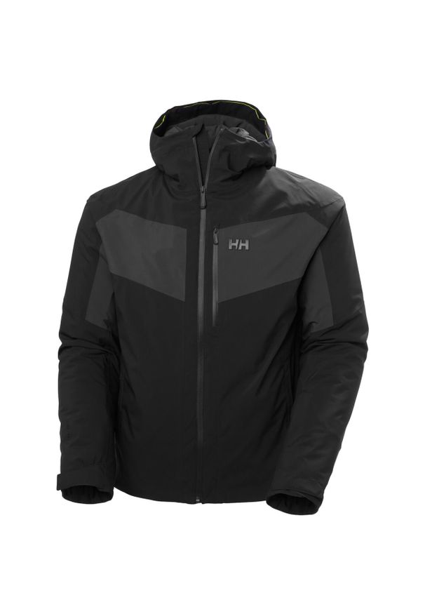 Kurtka narciarska z kapturem Helly Hansen Carv Lifaloft 2.0. Typ kołnierza: kaptur. Kolor: czarny. Sezon: zima. Sport: narciarstwo