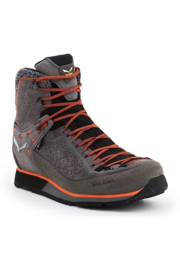 Buty trekkingowe Salewa Ms Trainer 2 Winter Gtx M 61372-3845 wielokolorowe. Kolor: wielokolorowy. Materiał: wełna, zamsz, materiał, guma. Szerokość cholewki: normalna. Technologia: Gore-Tex. Sezon: zima