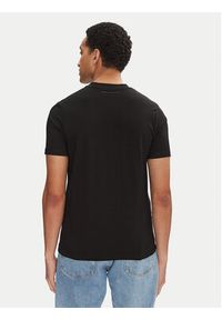 Karl Lagerfeld - KARL LAGERFELD T-Shirt 755021 552224 Czarny Regular Fit. Typ kołnierza: dekolt w karo. Kolor: czarny. Materiał: bawełna #5