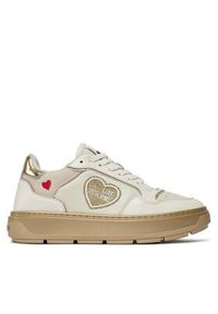 Love Moschino - LOVE MOSCHINO Sneakersy JA15204G1IJC290A Złoty. Kolor: złoty. Materiał: skóra #6