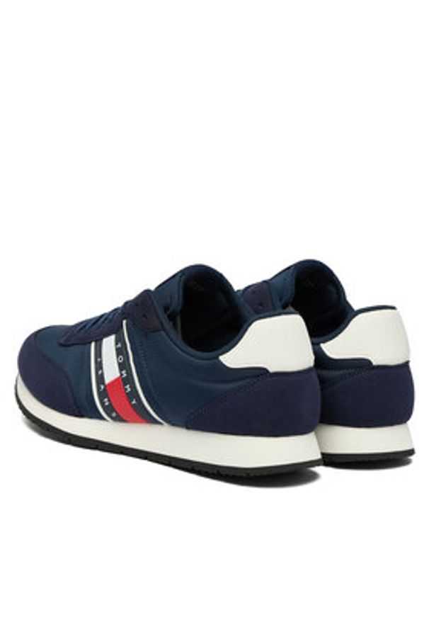 Tommy Jeans Sneakersy Tjm Classic Runner EM0EM01709 Granatowy. Kolor: niebieski. Materiał: materiał