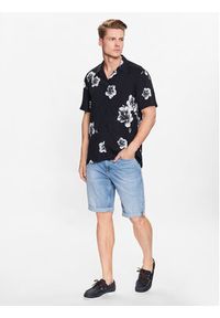 Lindbergh Koszula 30-203425 Czarny Relaxed Fit. Kolor: czarny. Materiał: wiskoza #6