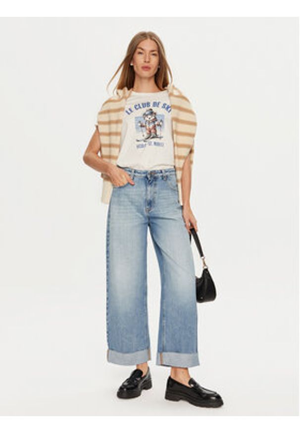 ViCOLO Jeansy DS0107 Niebieski Loose Fit. Kolor: niebieski