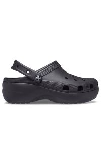 Klapki Crocs Classic Platform Clog 206750-001 - czarne. Kolor: czarny. Materiał: materiał. Sezon: lato. Obcas: na platformie. Styl: klasyczny #1