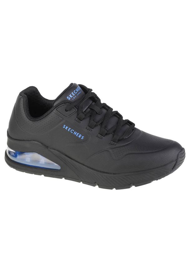 skechers - Buty do chodzenia męskie, Skechers Uno 2. Kolor: czarny. Materiał: materiał, syntetyk, tkanina, guma. Sport: turystyka piesza