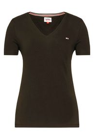 Tommy Jeans T-Shirt Tjw Skinny Stretch DW0DW09197 Czarny Slim Fit. Kolor: czarny. Materiał: bawełna #5