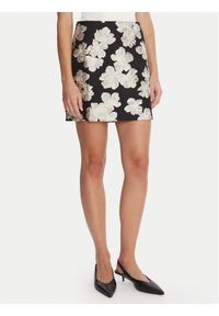 French Connection Spódnica mini 73ZAX Czarny Slim Fit. Kolor: czarny. Materiał: syntetyk