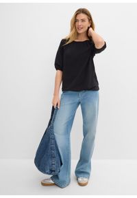 bonprix - T-shirt z czystej bawełny organicznej. Kolor: czarny. Materiał: bawełna. Długość rękawa: krótki rękaw. Długość: krótkie #3