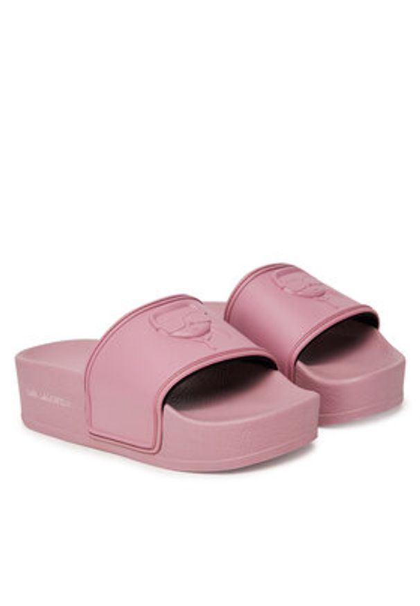Karl Lagerfeld - KARL LAGERFELD Klapki Kondo Maxi KL80819M Różowy. Kolor: różowy