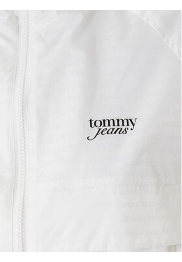 Tommy Jeans Wiatrówka Jacquard DW0DW20952 Écru Relaxed Fit. Materiał: syntetyk