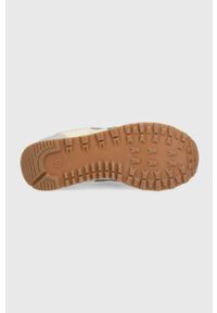 New Balance sneakersy WL574RCF kolor beżowy. Nosek buta: okrągły. Zapięcie: sznurówki. Kolor: beżowy. Materiał: guma. Model: New Balance 574 #5
