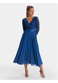 Swing Sukienka koktajlowa 5AE01600 Niebieski Regular Fit. Kolor: niebieski. Materiał: syntetyk. Styl: wizytowy #3
