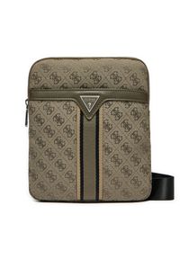 Guess Saszetka HMMIST P5123 Khaki. Kolor: brązowy. Materiał: skóra