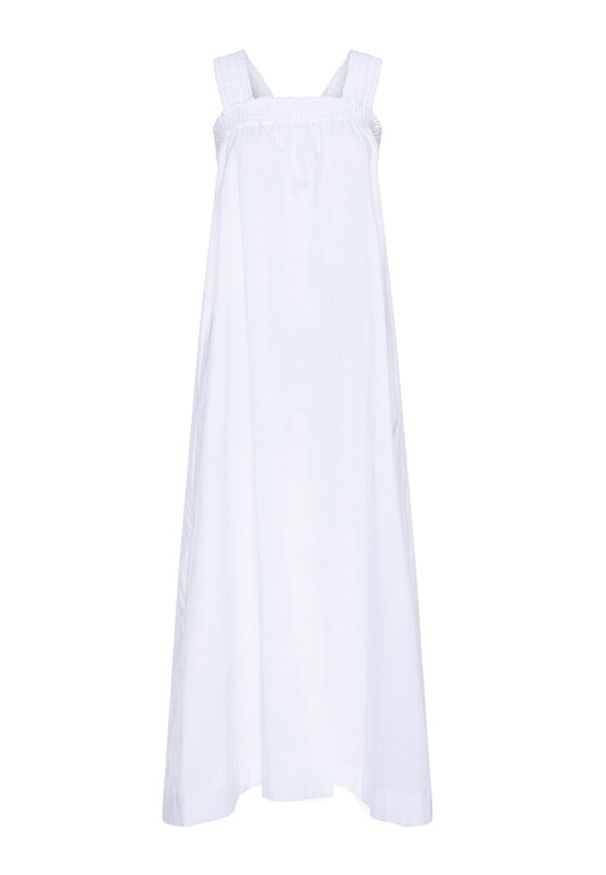Max Mara Leisure Sukienka letnia Cappa 32210706 Biały Regular Fit. Kolor: biały. Materiał: bawełna. Sezon: lato