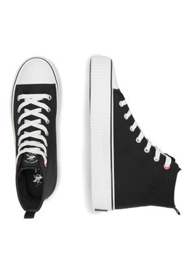 Beverly Hills Polo Club Trampki BHPC026M Czarny. Kolor: czarny. Materiał: materiał