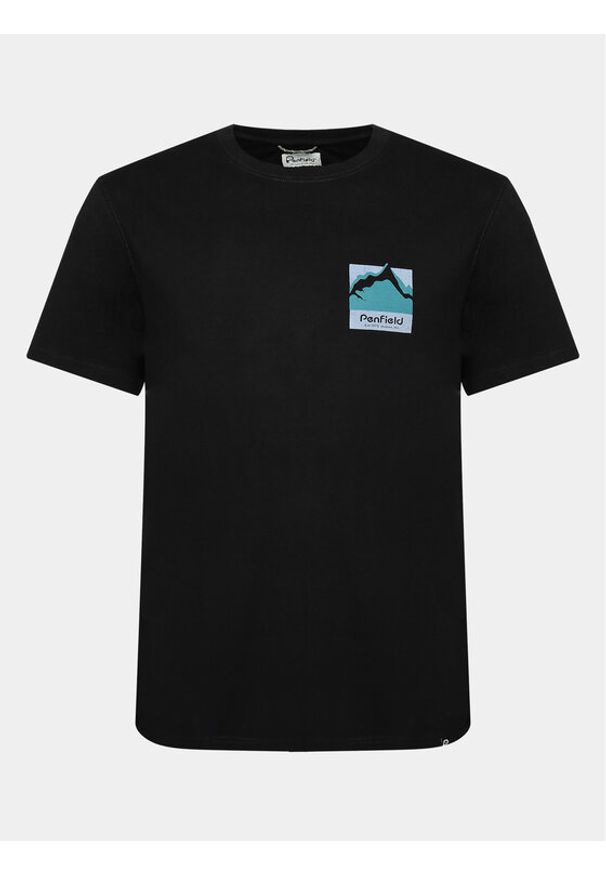 Penfield T-Shirt PFD0223 Czarny Regular Fit. Kolor: czarny. Materiał: bawełna