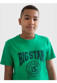 Big-Star - Koszulka chłopięca z nadrukiem zielona Holger 301/ Szortex 301. Okazja: na co dzień, na uczelnię. Kolor: zielony. Materiał: dzianina. Wzór: nadruk. Styl: casual, klasyczny #3