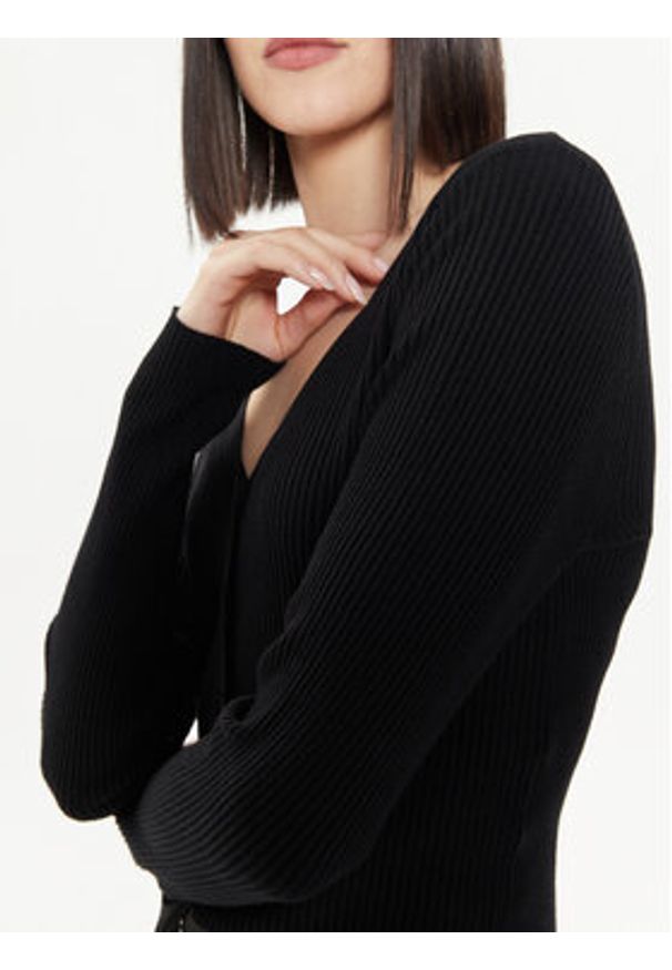 Vero Moda Kardigan Glory 10300305 Czarny Slim Fit. Kolor: czarny. Materiał: wiskoza