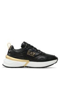 EA7 Emporio Armani Sneakersy X7X007 XK310 K476 Czarny. Kolor: czarny. Materiał: skóra