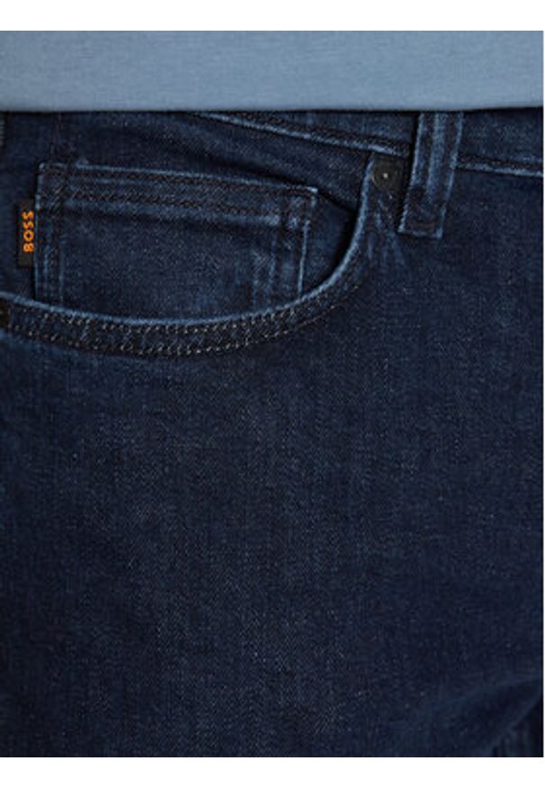 BOSS Jeansy 50532515 Granatowy Slim Fit. Kolor: niebieski