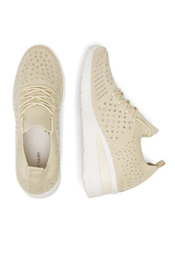 Jenny Fairy Sneakersy WFA2704-2 Beżowy. Kolor: beżowy. Materiał: mesh, materiał