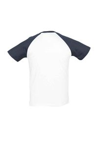 SOL'S - Funky Raglan T-shirt Unisex Dla Dorosłych. Kolor: biały. Długość rękawa: raglanowy rękaw