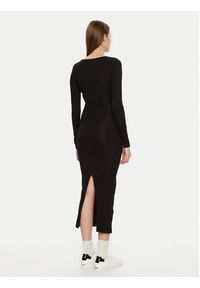 Brave Soul Sukienka codzienna LDRJ-624HOLLY Czarny Regular Fit. Okazja: na co dzień. Kolor: czarny. Materiał: bawełna. Typ sukienki: proste. Styl: casual #5