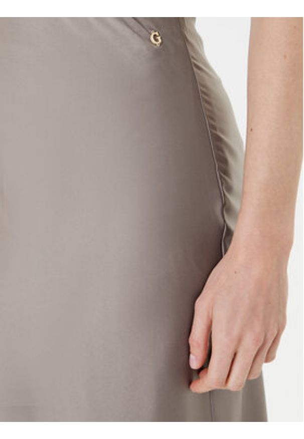 Guess Spódnica midi W5YD55 WF1T2 Szary Regular Fit. Kolor: szary. Materiał: syntetyk