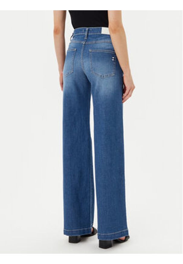 Please Jeansy P3FDBQ2NTZ Niebieski Wide Leg. Kolor: niebieski