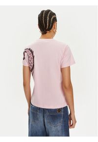 Pinko T-Shirt Quentin 100535 A1QT Różowy Regular Fit. Kolor: różowy. Materiał: bawełna