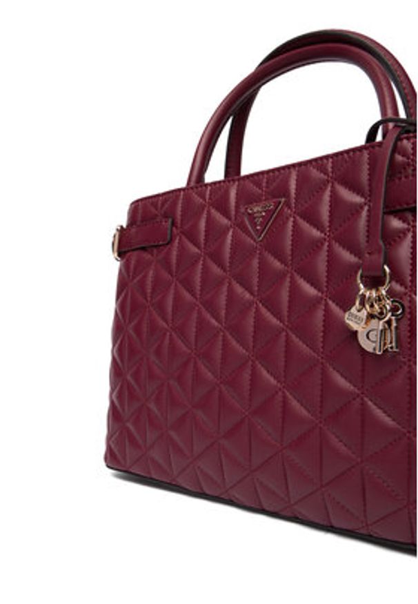 Guess Torebka Paisleigh HWQG98 83060 Bordowy. Kolor: czerwony. Materiał: skórzane