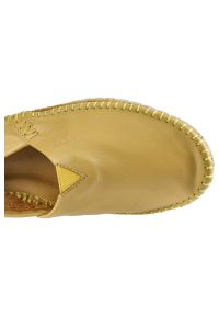 Żółte Baleriny Maciejka Damskie Wygodne Półbuty. Okazja: na co dzień. Kolor: żółty. Materiał: skóra, materiał. Szerokość cholewki: normalna. Sezon: wiosna, lato. Styl: casual #5