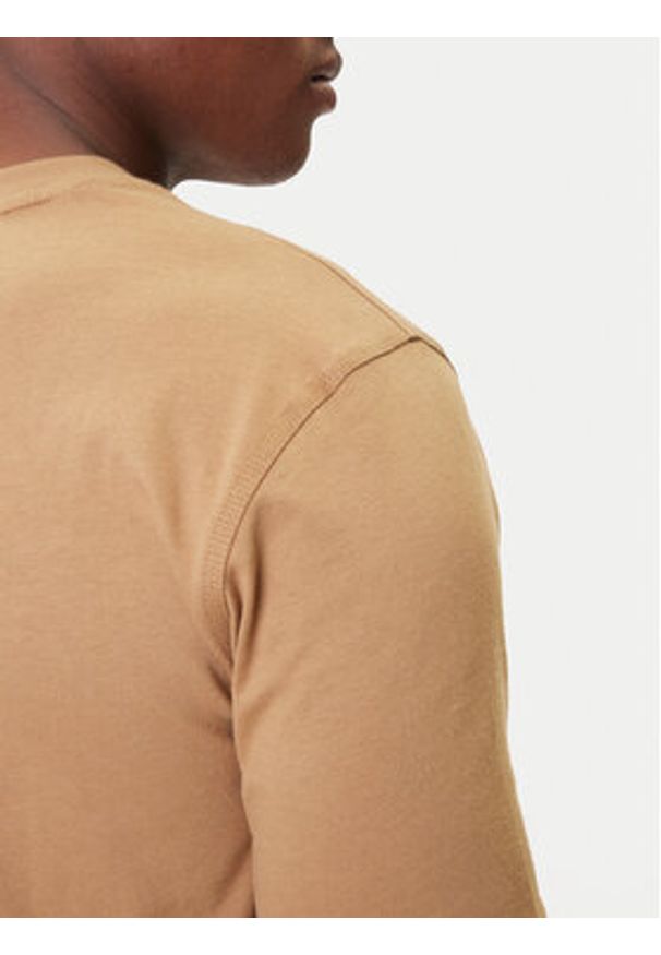 Adidas - adidas T-Shirt Trefoil Essentials JX2824 Beżowy Regular Fit. Kolor: beżowy. Materiał: bawełna