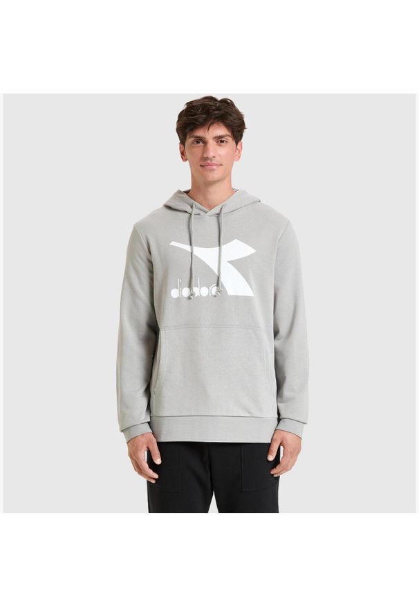 Diadora - Bluza męska DIADORA HOODIE BIG LOGO. Kolor: szary