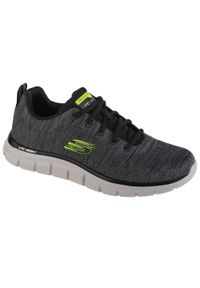 skechers - Buty do chodzenia Męskie Skechers Track - Front Runner. Kolor: szary. Sport: turystyka piesza