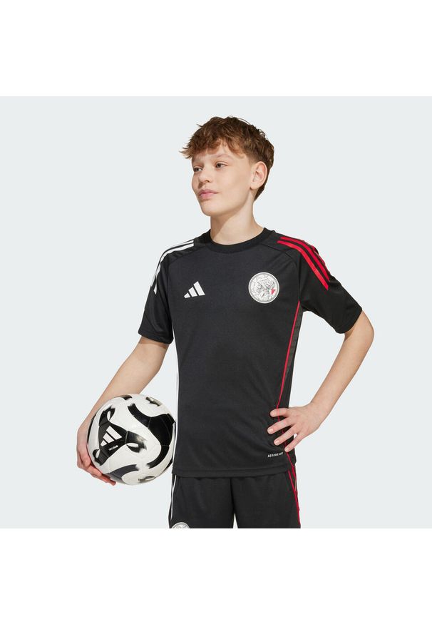 Adidas - Koszulka Ajax Amsterdam Tiro 25 Competition Training Kids. Kolor: wielokolorowy, biały, czerwony, czarny. Sport: piłka nożna