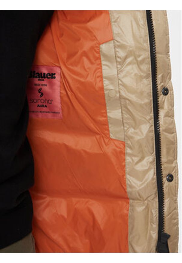 Blauer Kurtka puchowa 23WBLUC02236 Beżowy Regular Fit. Kolor: beżowy. Materiał: syntetyk