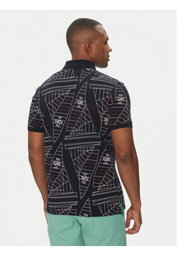 TOMMY HILFIGER - Tommy Hilfiger Polo Sailing MW0MW39309 Granatowy Regular Fit. Typ kołnierza: polo. Kolor: niebieski. Materiał: bawełna