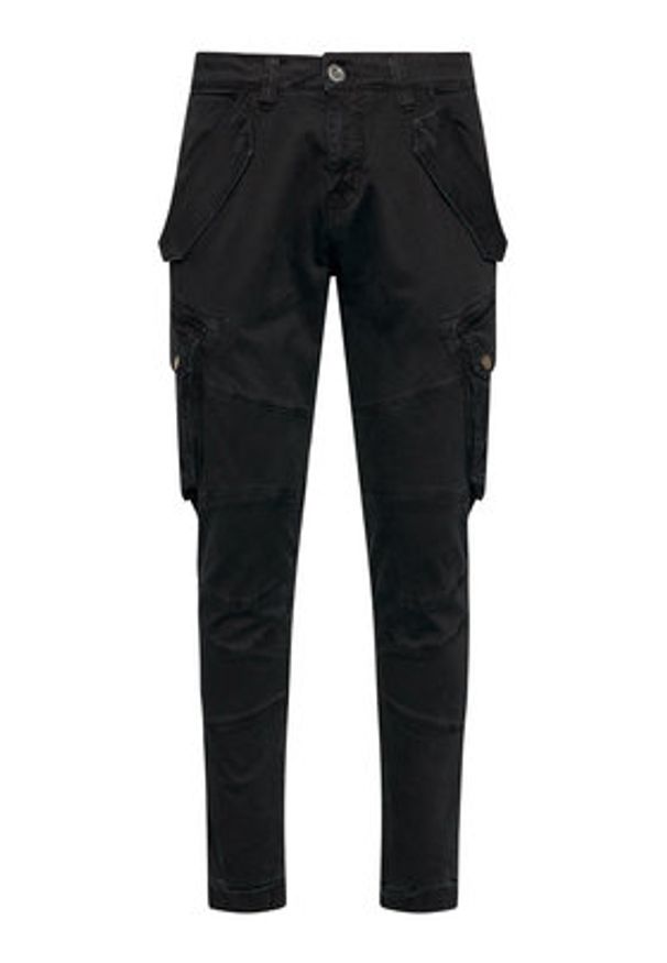 Alpha Industries Spodnie materiałowe Combat 126215 Czarny Slim Fit. Kolor: czarny. Materiał: bawełna