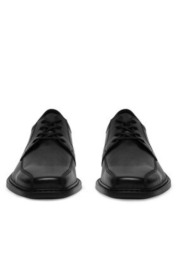 Rieker Półbuty B0812-00 Czarny. Kolor: czarny. Materiał: skóra