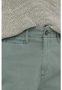 GAP Spodnie damskie kolor beżowy proste high waist. Okazja: na co dzień. Stan: podwyższony. Kolor: zielony. Materiał: materiał. Styl: casual #3