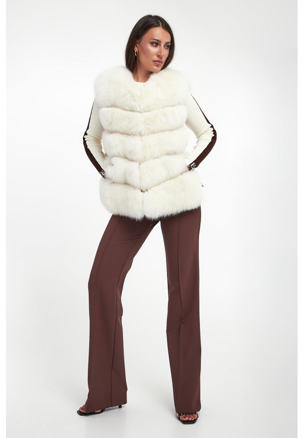 Suprema - Kamizelka damska futrzana z lisa SUPREMA. Materiał: futro