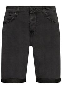 Only & Sons Szorty jeansowe Ply 22018581 Czarny Regular Fit. Kolor: czarny. Materiał: bawełna