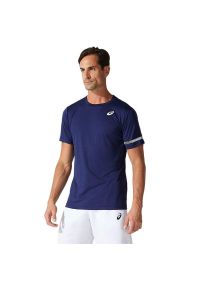 Koszulka sportowa męska Asics Court SS Tee. Kolor: niebieski #1