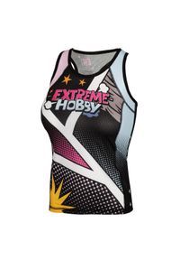 Koszulka sportowa damska bez rękawów Tank top EXTREME HOBBY COMICS. Kolor: wielokolorowy. Materiał: poliester, elastan. Długość rękawa: bez rękawów. Sport: fitness #1